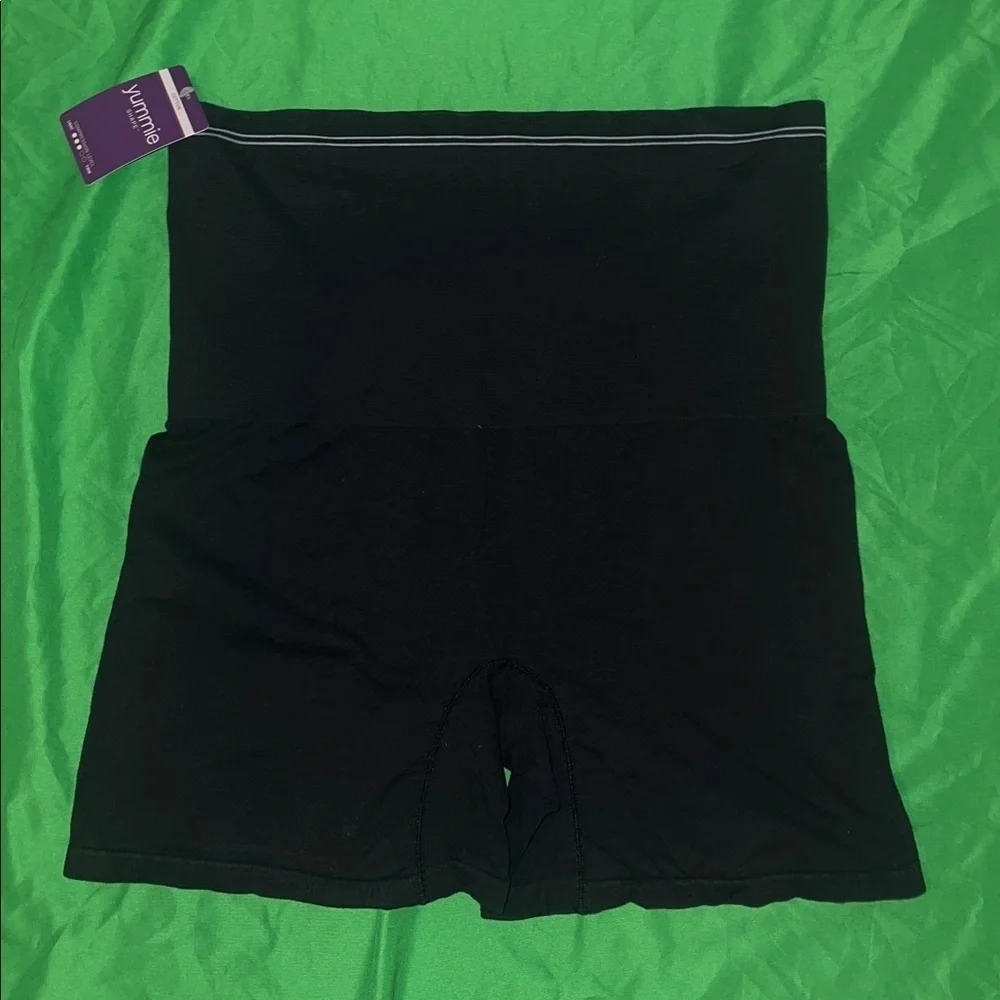 NWT Yummie Black High-Waisted Shapewear Under Shorts size 2X/3X